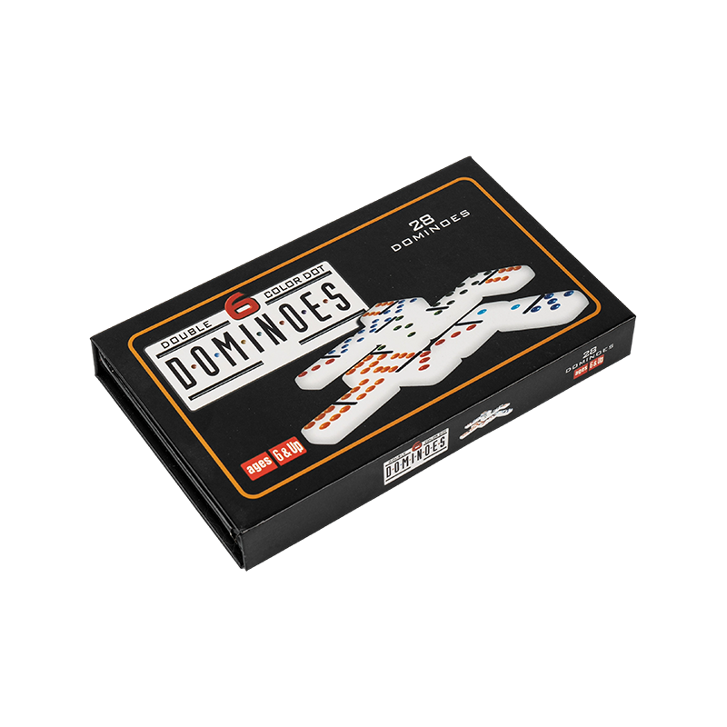 Environmentally Friendly Double Six Paper Box Dominoes