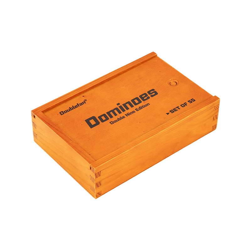 Traditional Cuban Double Nine Wooden Box Dominoes