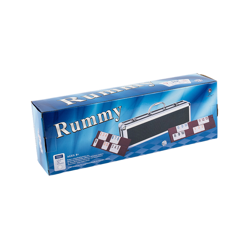 2-4 Players Portable Rummy Board Game with Aluminum Case