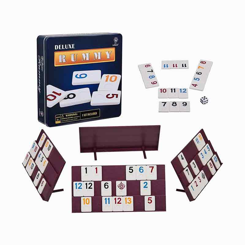 2-4 Players 106 Tiles Classic digital Rummy Game with Iron Case