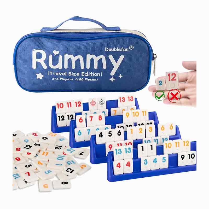 6 Players Mini Rummy Number Card Game Set