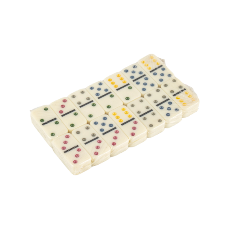 Colored Dot Pattern Domino Set